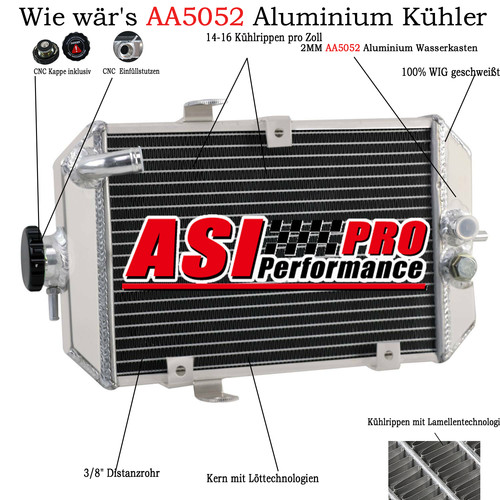 Aluminium kühler für yamaha - aluminium,