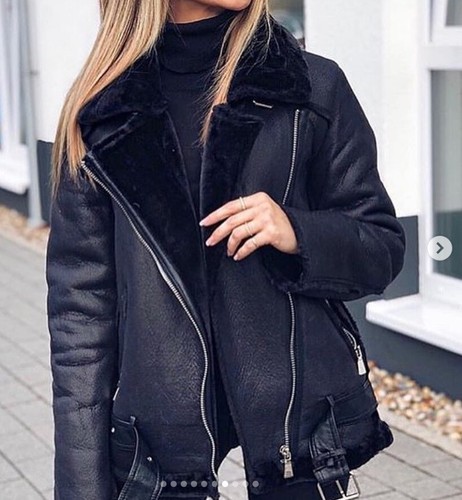 Zara schwarze kunstleder - zara,