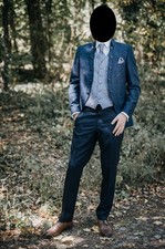 Hochzeitsanzug Wilvorst, Blau