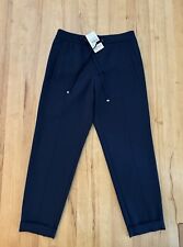 Neu Esprit Lockere Chino Hose Jogger Schlupfhose Mit Bändel Gr. 38 Dunkelblau