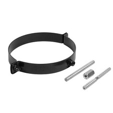 Rauchrohr / Ofenrohr Emaille 120mm Rohrschelle Schwarz D120 Rohr