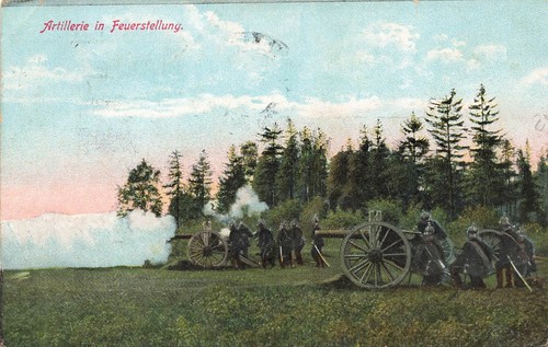 Artillerie feuerstellung - artillerie, in