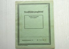 Kraftfahrzeugbrief NSU Quick