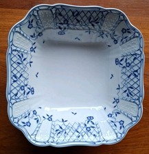 Schüssel. Porzellan.  Heinrich Porzellan.weiß-blau