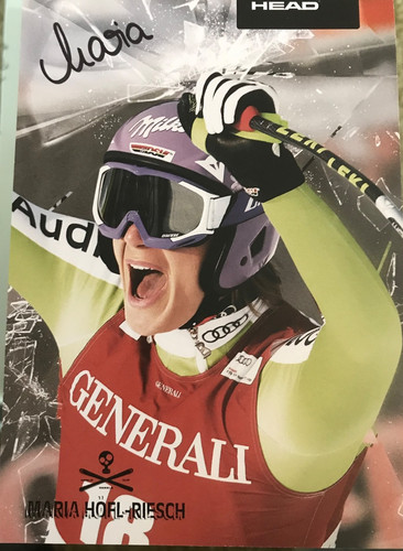 Autogramm maria riesch - autogramm, ski