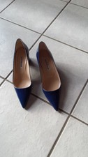 Pumps 40 blau Lackleder Manolo