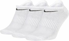 Nike Socken Füßlinge No Show Dri Fit Sneaker Sport kurzesocken Baumwolle Weiß