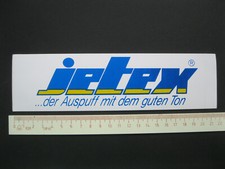 jetex...der Auspuff mit dem guten Ton Sticker Aufkleber Werbung Reklame