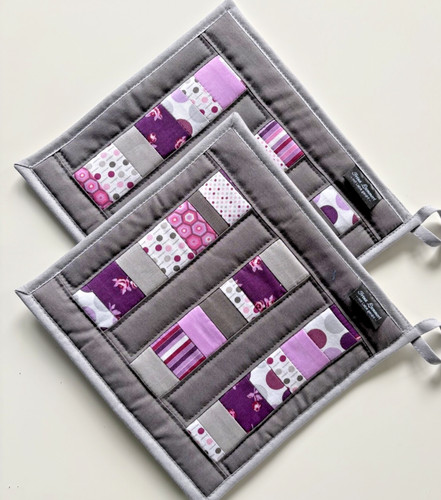 Patchwork topflappen set - patchwork, topflappen-set