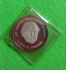 Medaille Ludwig Erhard - Die Soziale Marktwirtschaft, 999er-Silber