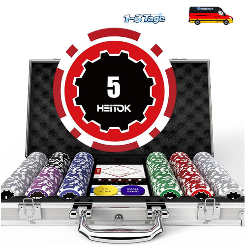 Poker koffer 300 chips alu - 300,