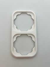 Busch Jaeger Duro 2000 LX 2 fach Rahmen Schalter Abdeckung Alpinweiß Senkrecht