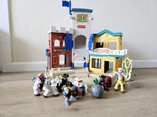 Fisher Price Wild Western Town Hotel Great Adventures, mit Zubehör, Kutsche,