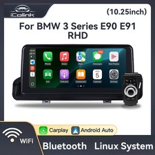 Für BMW 3 Serier E90 E91 E92 2005-2012 CarPlay Auto Autoradio GPS WIFI Linux