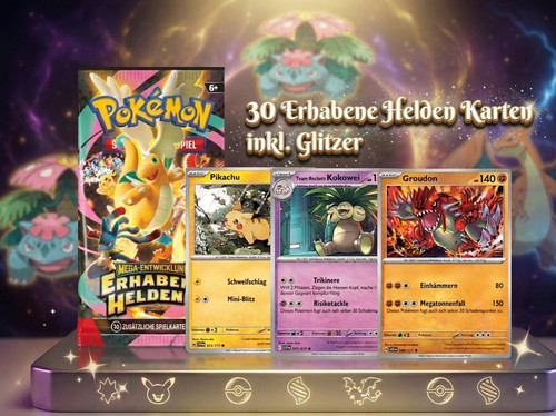 Pokemon karten erhabene - 30,