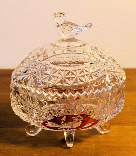 Hofbauer red bird glasschale - bird,