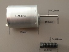 Original Mabuchi DC Focusmotor RF-370CA 12V - für Kindermann Diaprojektor - Neu