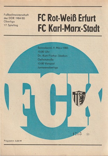 Programmheft rot weiß - fc, rot-weiß