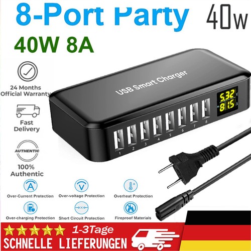 40w usb ladegerät mehrfach - 40w, 8