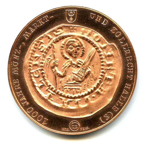 Kupfermedaille helmut könig - kupfermedaille,