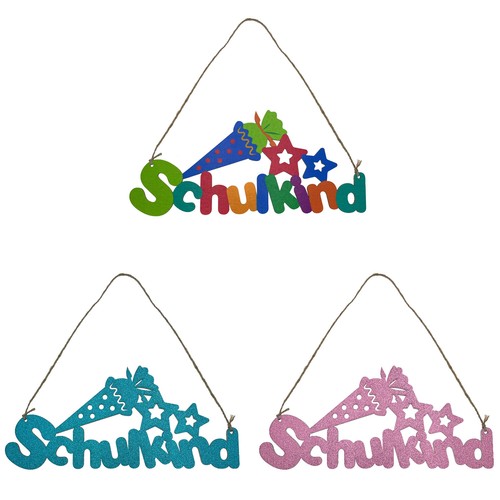 Holz schild schulkind - holz,