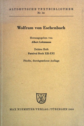 Wolfram von eschenbach - von,