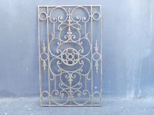 Antikes Türgitter Fenstergitter Frankreich vor 1960 Gusseisen 96,5x58,5 cm
