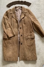 Mantel Wildleder Original 50/60 iger Jahre Gr. 36-38 Vintage Hippy Boho