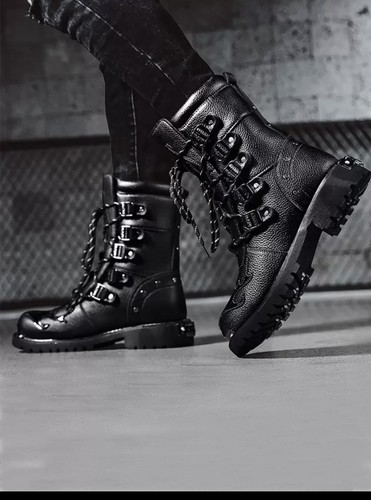 Men buckle studded decor - buckle,