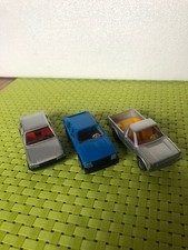 3 alte Siku Pkw (v.1983) Peugeot, Opel, Golf Pick-Up