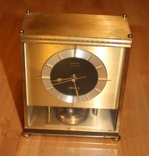 Dugena Sekunda Drehpendeluhr Tischuhr vintage Uhr Messing