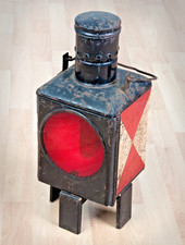 Deutsche Bundesbahn  Petroleum Eisenbahn Lampe Signallampe Zugschlusslampe DB 80