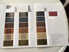 1978 Prospekt Faltblatt Polster aller Mercedes MB-Tex  Leder + Velour - 6 Seiten