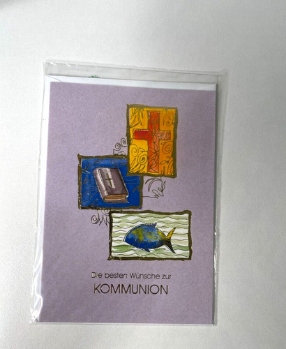 Kommunion geschenkkarte - kommunion,