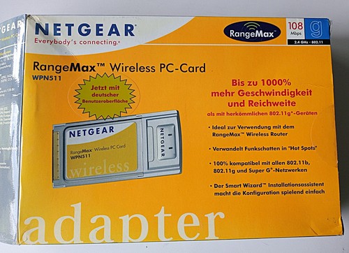 Netgear rangemax wireless - wireless-, pc