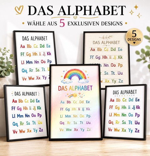 Abc poster kinderzimmer - poster,