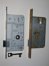 1 Zimmertür Einsteckschloss & 1 Zimmertürschloss Ungenutzt!
