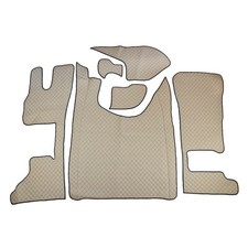 Gesteppte Fußmatten mit Öko-Leder Für DAF XG XG + LKW mit Automatisch Getriebe