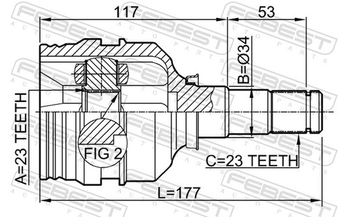 Für febest 0111 - 0111-zze120, inner