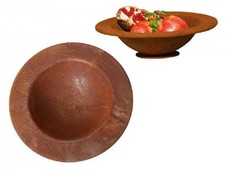 Edelrost Schale Mit Standplätze D: 30cm T: 5,5cm