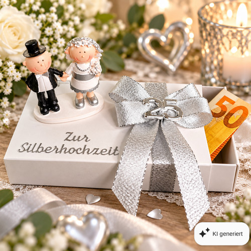 Silberhochzeit geschenk geld - /,