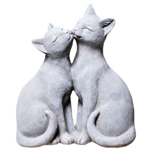 Katzen pärchen schmusend 22cm - katzen-pärchen,