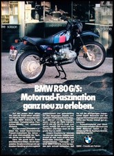BMW Motorrad R 80 G/S, originale Werbung aus  1982