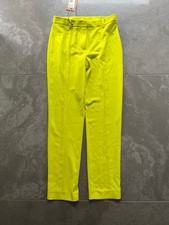 PATRIZIA PEPE Stoff Hose grün XS 34 Stretch Slim NEU