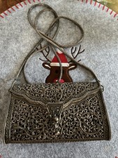 Clutch Damenhandtasche Messing