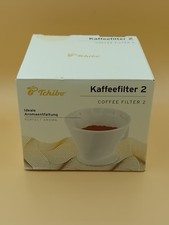 Kaffeefilter | Tchibo | Porzellan | weiß |  3 Loch | mit seitl. Handhaben