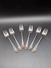 Robbe & Berking Rosenmuster Besteck massiv versilbert 150 Auflage 6 Kuchengabeln