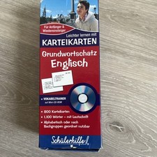 Karteikarten /Lernkarten  Aufbauwortschatz Englisch  , Ohne CD
