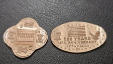 Set of 2 UNIQUE Four Leaf USA