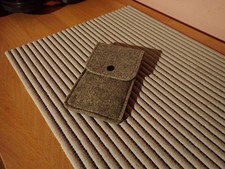 Filz Handytasche grau 9 cm x 7